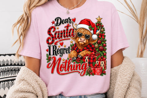 Dear Santa I Regret Nothing Cow PNG Sublimation nirmal108roy 