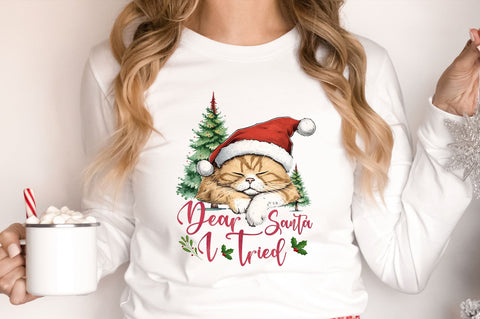 Dear Santa i tried png design Sublimation Regulrcrative 
