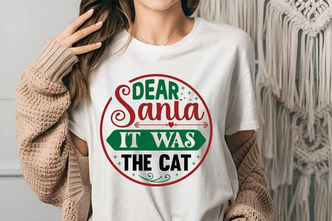 Dear santa it was the cat SVG Angelina750 