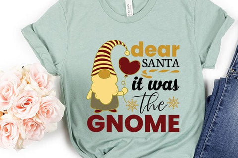 dear santa it was the gnome SVG Angelina750 