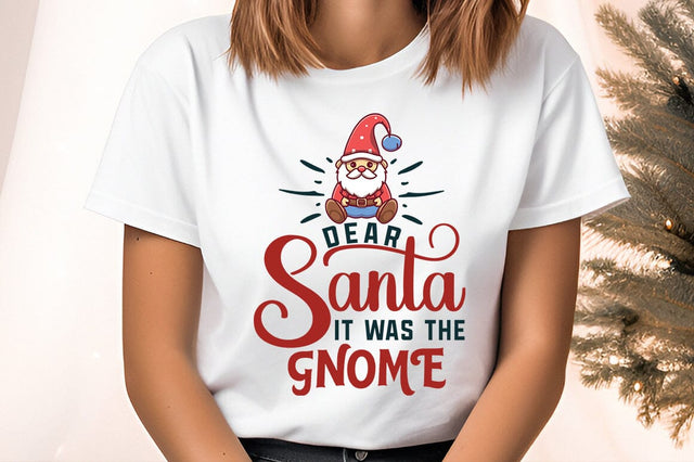 Dear santa it was the gnome SVG Design Design SVG Designangry 