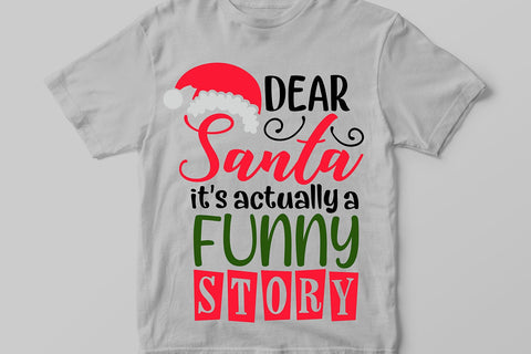 Dear Santa It's A Funny Story| Santa Claus SVG Cutting Files. SVG CosmosFineArt 