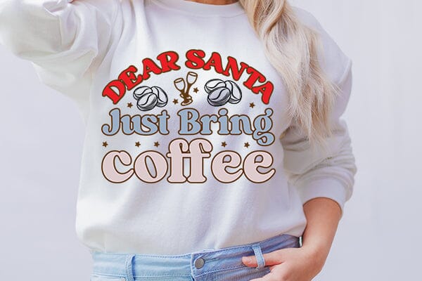 Dear santa just bring coffee SVG Angelina750 