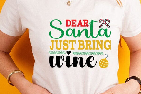 Dear Santa just bring wine SVG Angelina750 