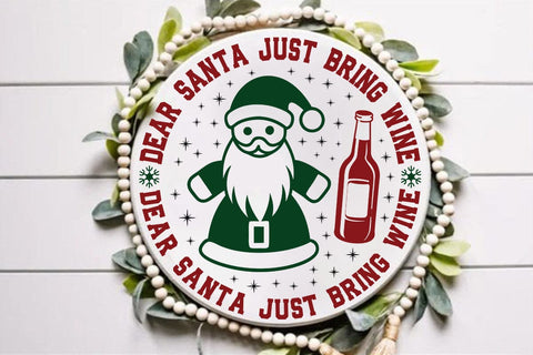 Dear santa just bring wine SVG Angelina750 