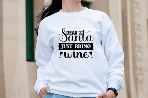 Dear santa just bring wine SVG Angelina750 