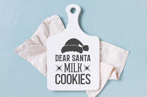 Dear santa milk cookies SVG Design SVG Regulrcrative 