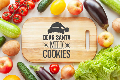 Dear santa milk cookies SVG Design SVG Regulrcrative 
