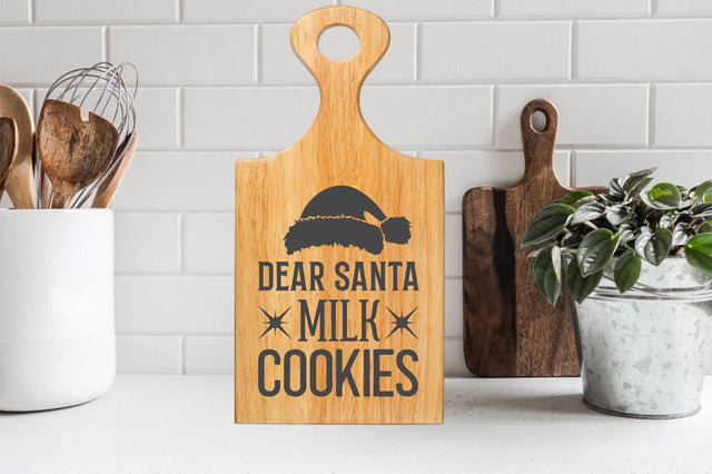 Dear santa milk cookies SVG Design SVG Regulrcrative 