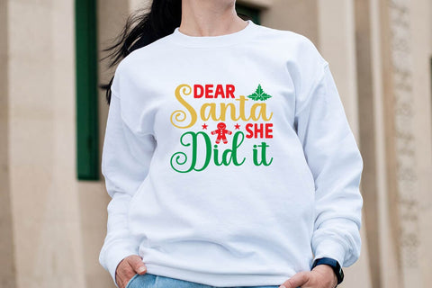 Dear santa she did it SVG Angelina750 