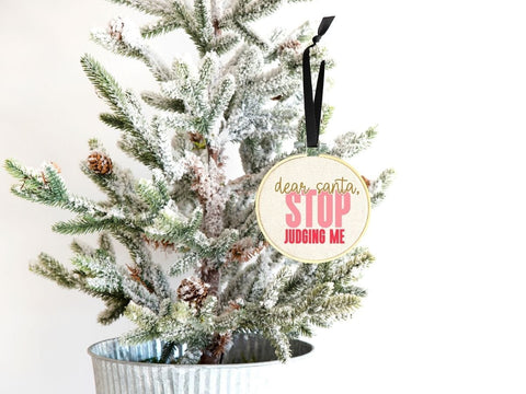 Dear Santa Stop Judging | Funny Santa SVG for Holiday Projects SVG So_Fontsy_VIP 