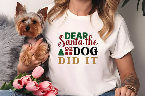 Dear santa the dog did it SVG Angelina750 