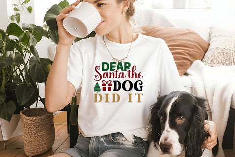 Dear santa the dog did it SVG Angelina750 