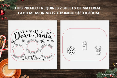 Dear Santa Tray Laser Cut SVG SvgOcean 