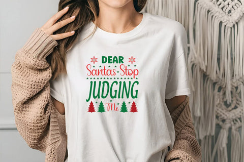 Dear Santas Stop Judging Me SVG Angelina750 