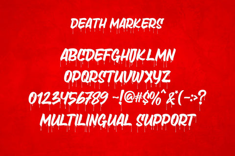 Death Markers - Natural Sign-painting Font Font Mozzatype 