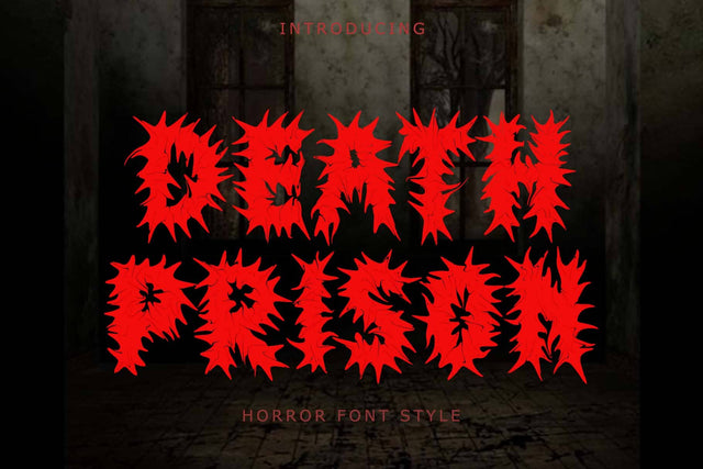 Death Prison Font Prasetya Letter 