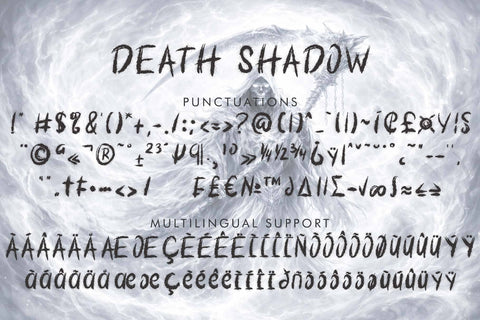Death Shadow Font Prasetya Letter 