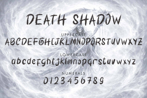 Death Shadow Font Prasetya Letter 