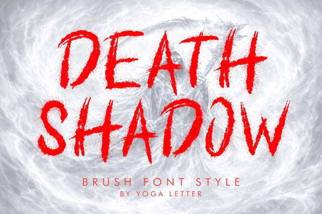 Death Shadow Font Prasetya Letter 