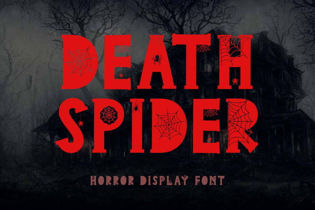 Death Spider Font Prasetya Letter 