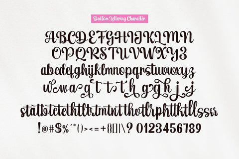 Deatom Lettering Font gatype 