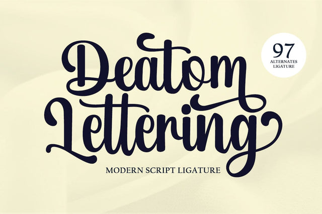 Deatom Lettering Font gatype 