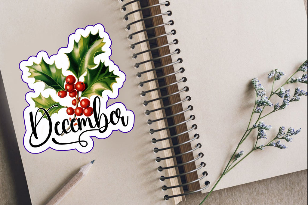 December Sticker Design - So Fontsy