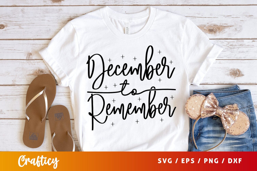 December to remember SVG Design - So Fontsy