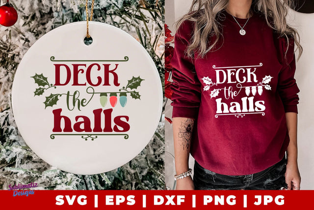 Deck Halls Sign Laser SVG | Chistmas Sign Laser SVG | Christmas Sublimation Design PNG SVG Sublimatiz Designs 