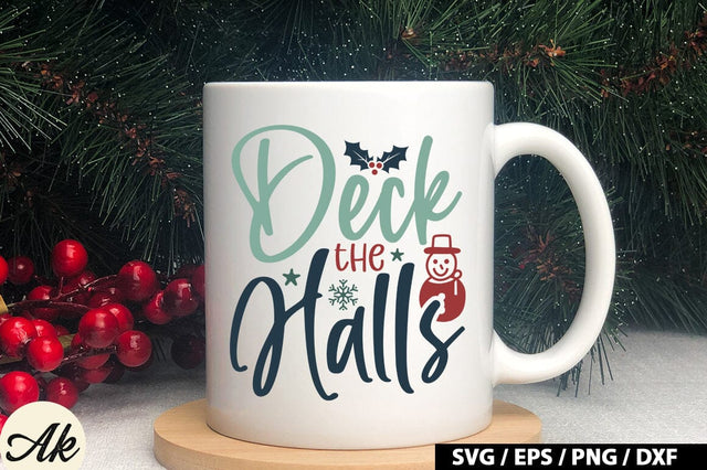 Deck The Halls SVG Design SVG akazaddesign 