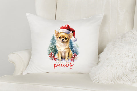 Deck the Paws - Funny Christmas Dog Saying PNG Sublimation CraftLabSVG 