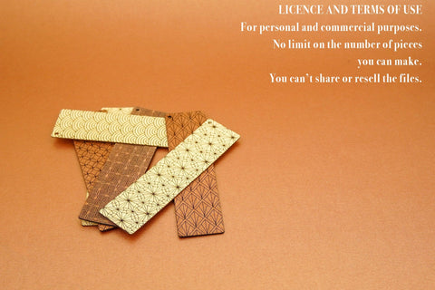 Decò Bookmarks Digital Vector Files for Laser Cutter- 6 variations SVG MaramadeLaser 