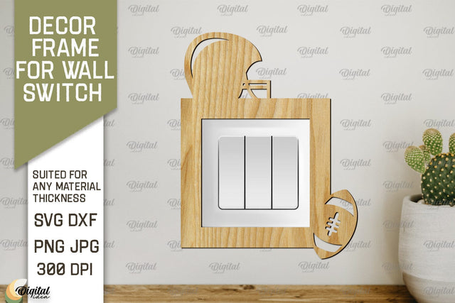 Decor Frame For Wall Switch. Home Decor Laser Cut SVG Evgenyia Guschina 