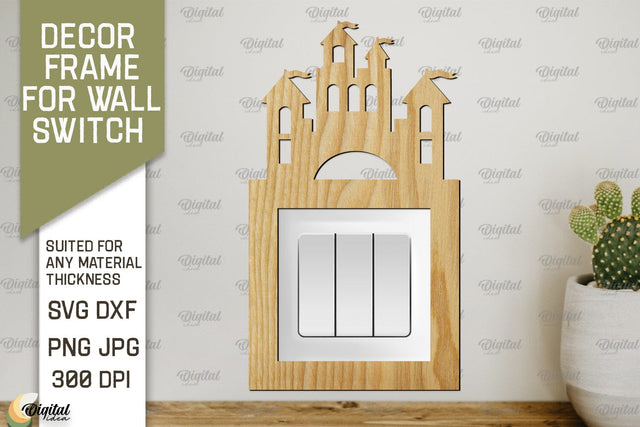 Decor Frame For Wall Switch. Home Decor Laser Cut SVG Evgenyia Guschina 