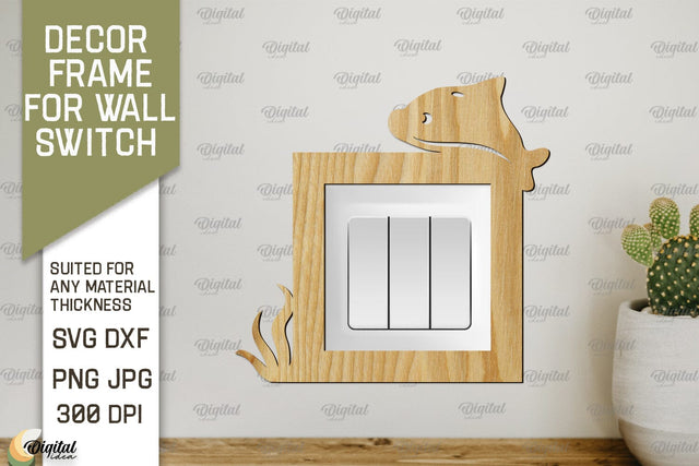 Decor Frame For Wall Switch. Home Decor Laser Cut SVG Evgenyia Guschina 