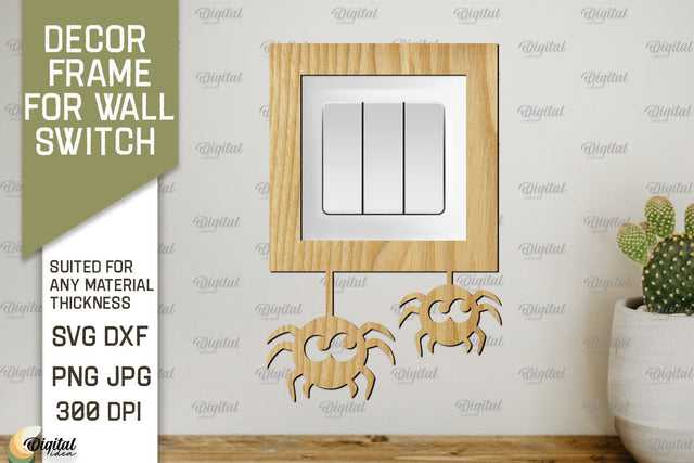 Decor Frame For Wall Switch. Home Decor Laser Cut SVG Evgenyia Guschina 