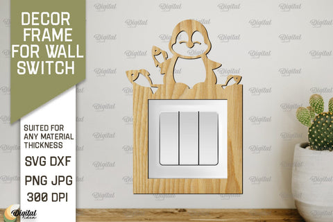 Decor Frame For Wall Switch SVG Bundle. Home Decor Laser Cut SVG Evgenyia Guschina 