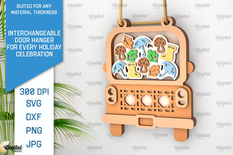 Decor Hangers for Every Holiday Celebration Lasercut Bundle SVG Evgenyia Guschina 