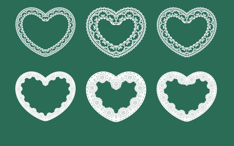 Decor Laser Cut Lace Heart Bundle SVG SVG naemmiah021 