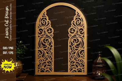 Decorative Arch Door Frame Laser Cut SVG SVG Regulrcrative 
