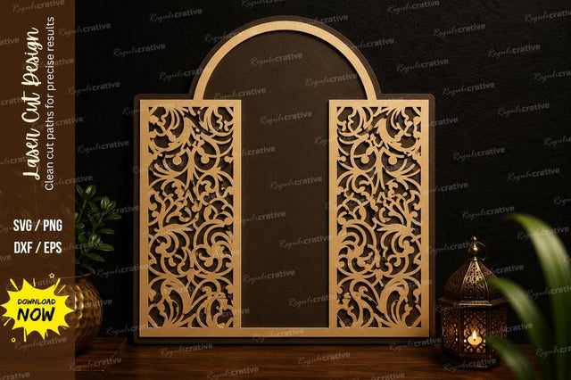 Decorative Arch Door Laser Cut SVG SVG Regulrcrative 