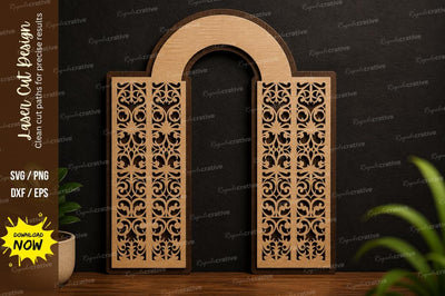 Decorative Arch Frame Laser Cut SVG Design SVG Regulrcrative 