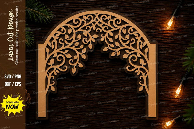 Decorative Arch Laser Cut SVG Design SVG Regulrcrative 