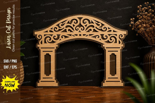 Decorative Archway Frame SVG Laser Cut Svg Design SVG Regulrcrative 