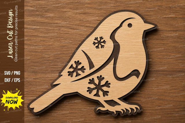 Decorative Bird Silhouette Wall Art Laser Cut SVG File SVG Regulrcrative 