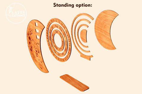 Decorative Calendar Set Template, Laser Cut Files SVG LaserCutano 