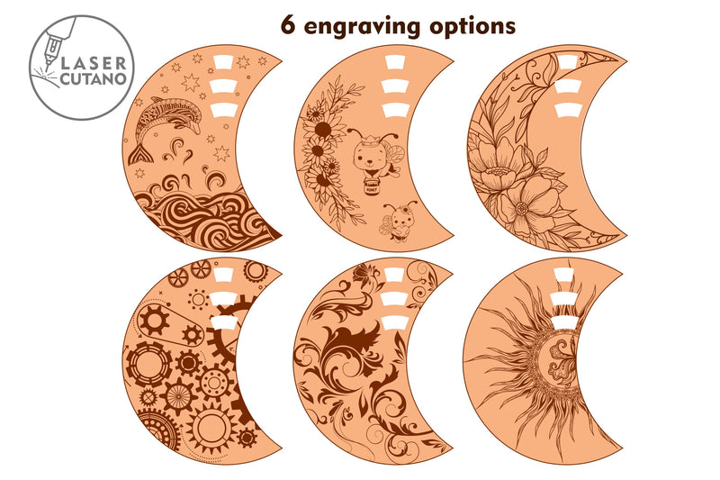 Decorative Calendar Set Template, Laser Cut Files - So Fontsy
