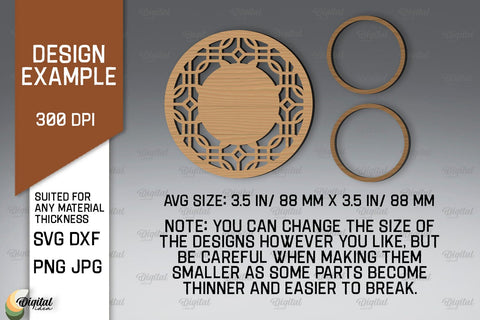 Decorative Candle Holders Laser Cut Bundle. Mandala SVG SVG Evgenyia Guschina 
