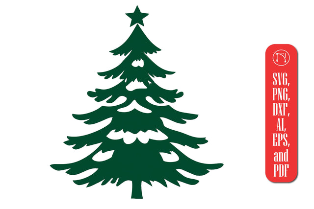 Decorative Christmas Tree SVG Cut File SVG MD JOYNAL ABDIN 
